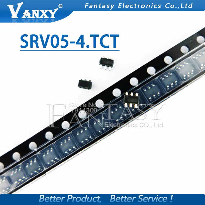 

10PCS SRV05-4.TCT SOT23-6 SRV05 SOT Code: V05 SRV05-4 SOT-236 new original
