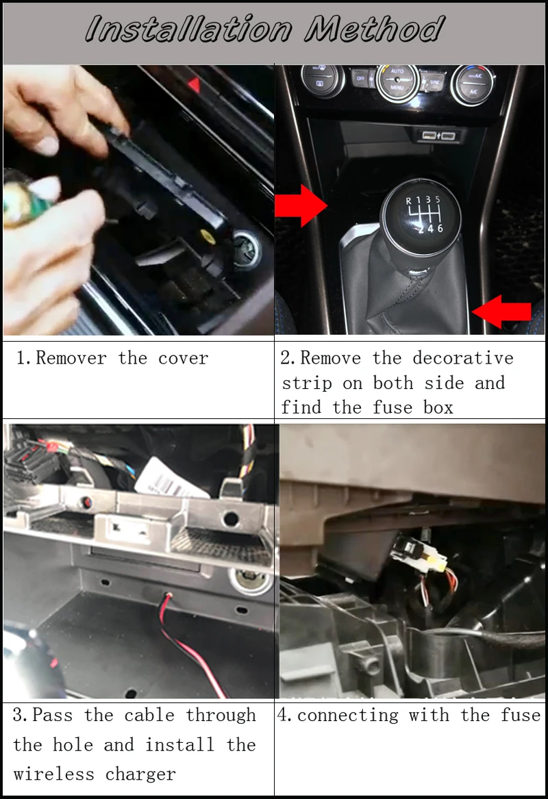 Для VW T-ROC Teramont бортовое Беспроводное зарядное устройство QI Быстрая зарядка Панель держатель телефона аксессуары для iPhone 8 X