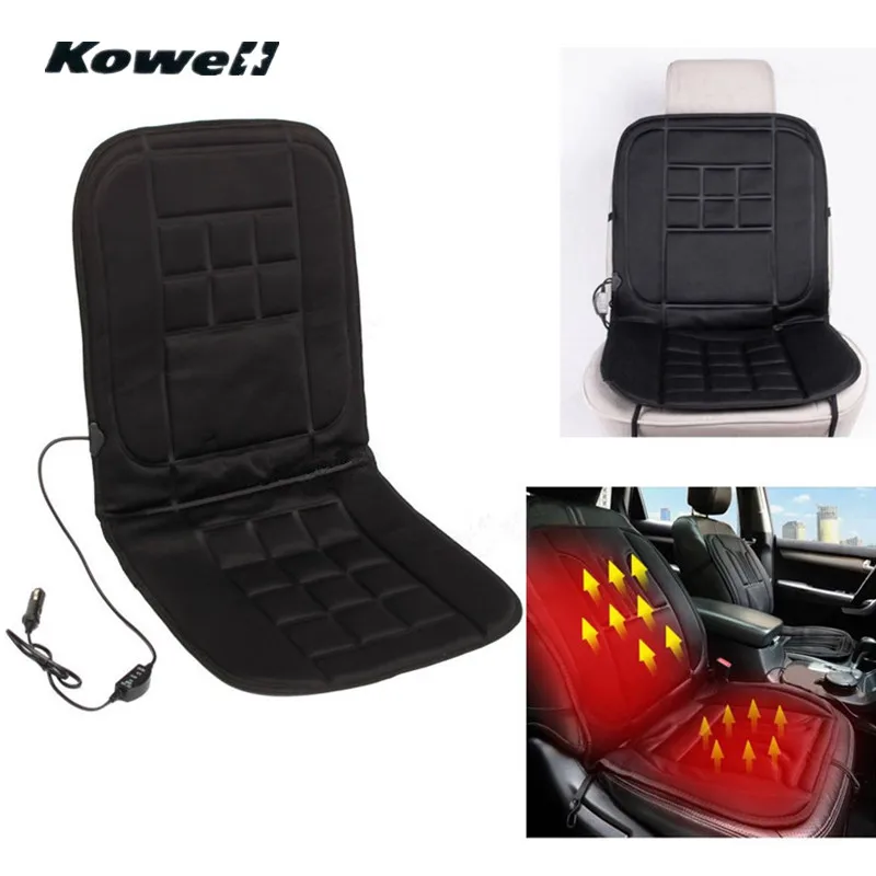 KOWELL 12V Универсальное зимнее автомобильное сиденье с подогревом чехол для подушки