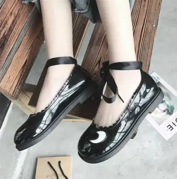 

Spring And Summer Models Shallow Mouth Single Shoes British Students Cute Flat Casual Women Shoes College Wind Small Shoes