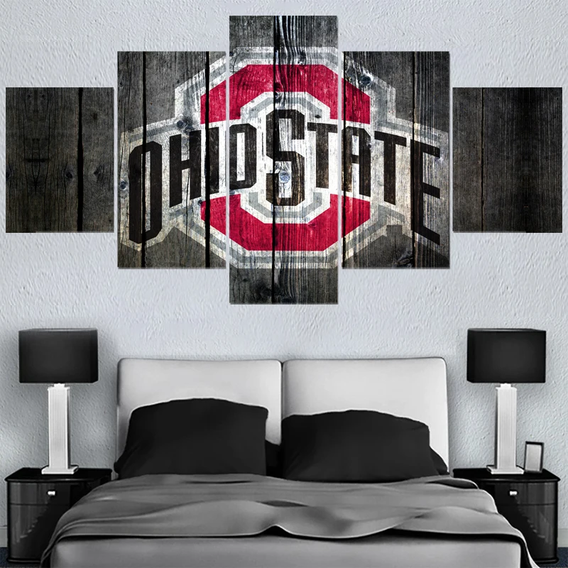 University Sport Logo Ohio State Paintings Modern Home Decor