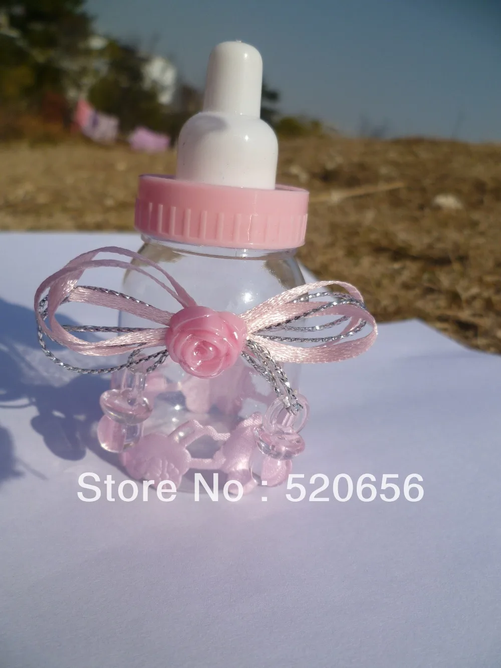 New 2017 cute baby bottles baby shower favors party supplies baby girl