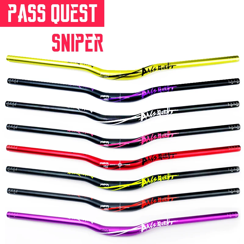 cheap PASS QUEST Bicycle handlebar 720 780mm MTB mountain bike Aluminum Alloy Racing Swallow shaped handlebar For MTB AM DH FR ENDURO