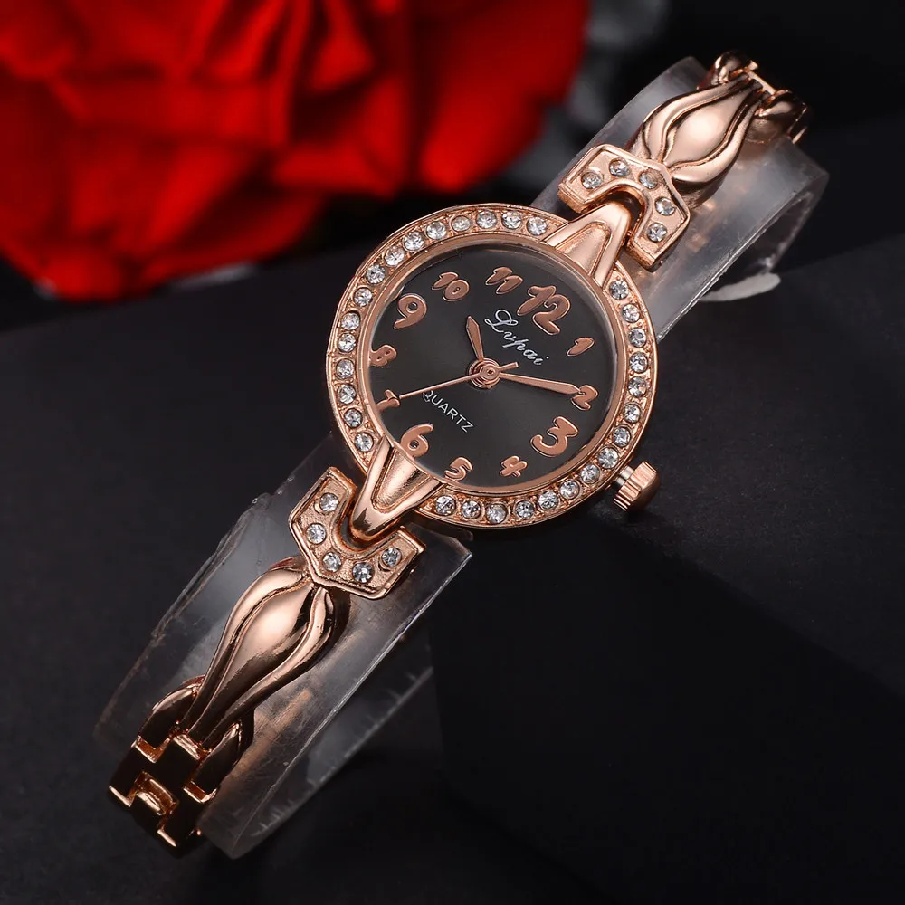 P298 Lvpai Women's Watch Crystal Diamond Bracelet Quartz Wrist Watch P298 Lvpai Women's Watch Crystal Diamond Bracelet Quartz Wrist Watch