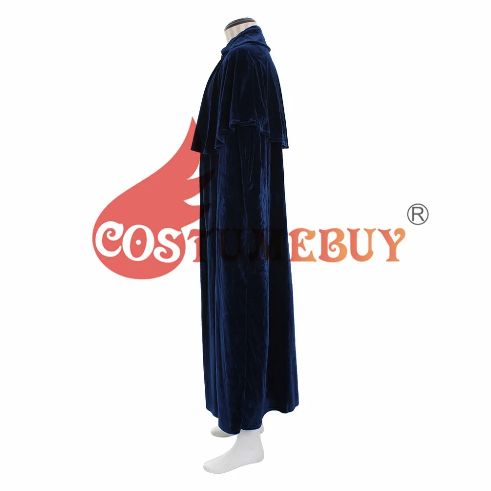 CostumeBuy, Мужская мантия, бархатный плащ, пальто, куртка, Wicca Robe, средневековый плащ, шаль для Хэллоуина, опера, косплей, LARP, костюм ведьмы, волшебника