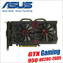 ASUS Видеокарта GTX 950 2 ГБ 128Bit GDDR5 Графика карты для nVIDIA Geforce GTX950 Hdmi Dvi игры 1050 1050ti gtx 950 750