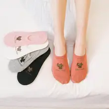 5 пара/лот, женские носки ярких цветов, короткие носки с рисунками маленьких животных из хлопка, короткие дышащие носки, повседневные женские забавные носки