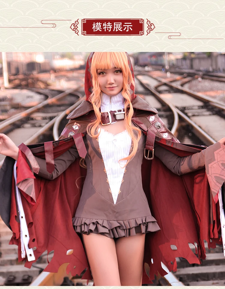 CosplayLove SINoALICE Cosplay Costume Dead Alice Red Riding Hood Dress Cosplay Costume Full Suit Custom Made (7)