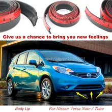 Дефлектор для бампера автомобиля Nissan Versa Note/Tone/юбка