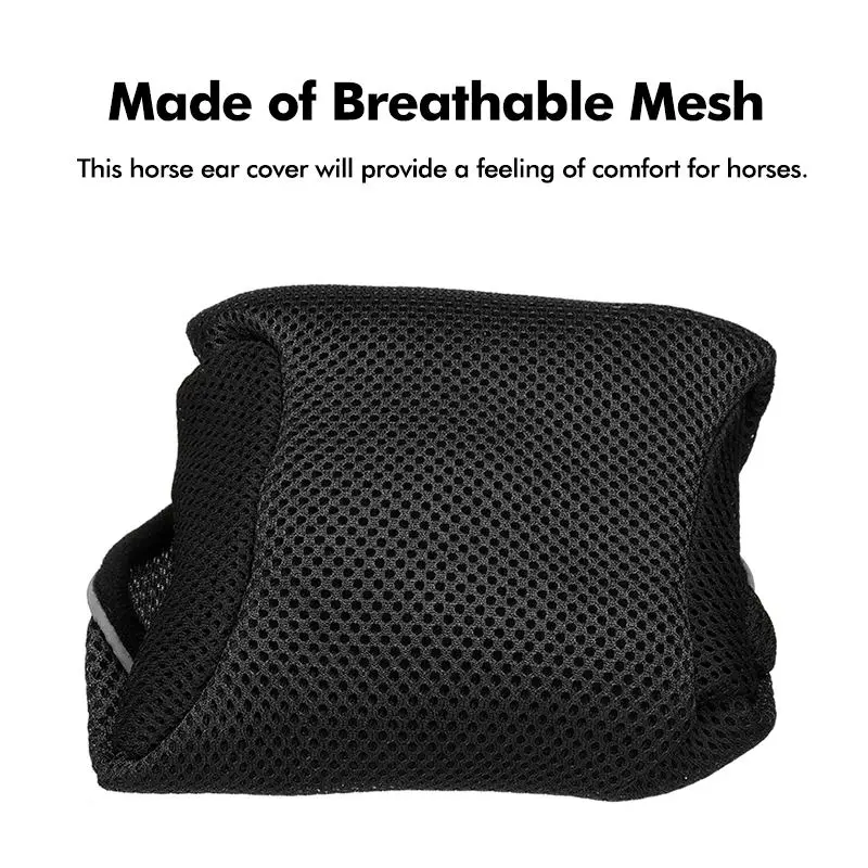 Новое покрытие для ушей лошади, оборудование для верховой езды на открытом воздухе, защита для верховой езды, дышащее Сетчатое покрытие для ушей, предотвращающее насекомых