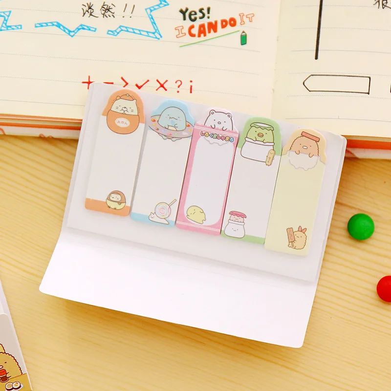 MUGEZI Corner Creatures memo pad Post It Stick планировщик наклейки Kawaii N Times бумажные наклейки офисные школьные принадлежности