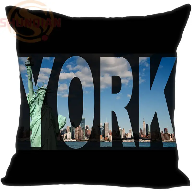 Горячая Распродажа на заказ с надписью I Love NY Нью-Йорк смотреть наволочка 35X35cm