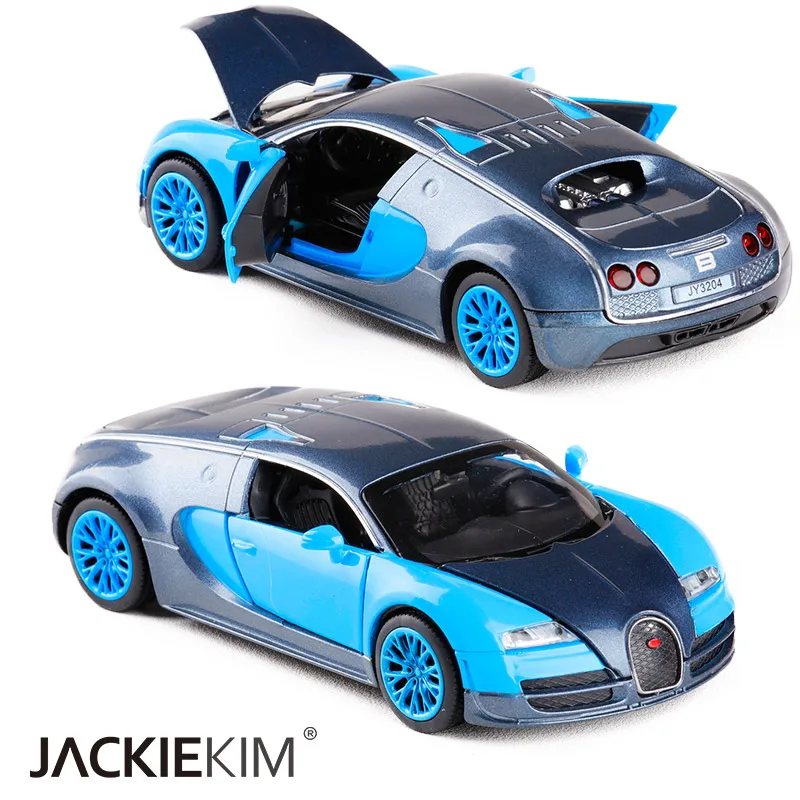 Высокая симуляция 1:32 Bugatti Veyron гоночная модель автомобиля из сплава акустооптические транспортные средства модель автомобиля Классическая Детская игрушка Подарки