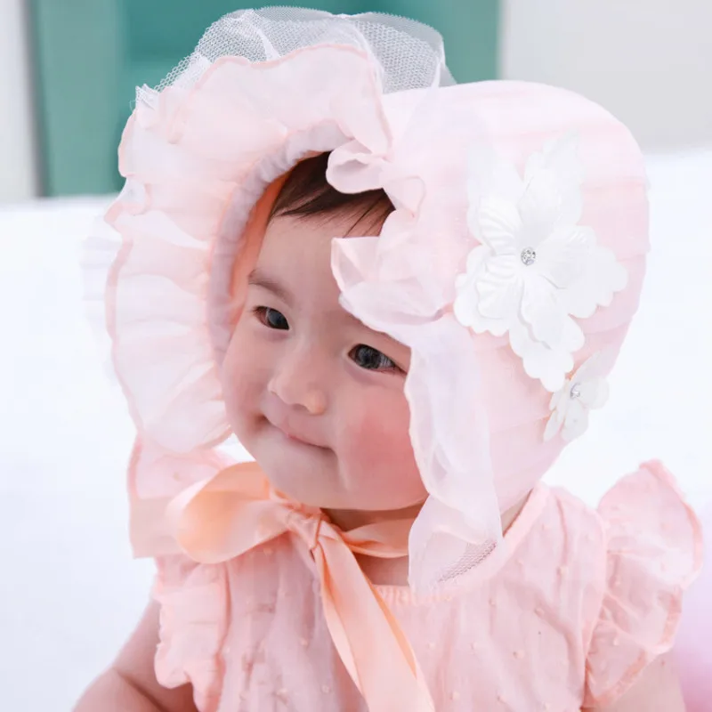 Lace Flower Baby Summer Hat New Cute Princess Hats For Newborns