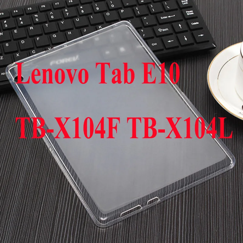 Складной чехол-книжка из искусственной кожи чехол для lenovo Tab E10 TB-X104F выпуск чехол-подставка для планшета lenovo E10 10,1 дюймов Чехол+ пленка+ ручка - Цвет: TPU