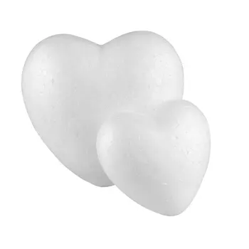 

1PC 10/15cm Polystyrene Styrofoam Foam Ball White Craft Heart-shaped For DIY Christmas Party Wedding Decoration Supplies Gifts