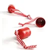 Christmas decoration 12pcs red Cylindrical Jingle Bell 25mm Christmas snowflake small bell tree hanging decoration for home xmas ► Photo 3/6