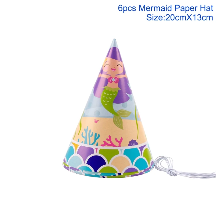 QIFU Mermaids вечерние бумажные салфетки для питья соломы одноразовые бумажные стаканчики флаг плакатная бумага тарелки свадьба день рождения поставки