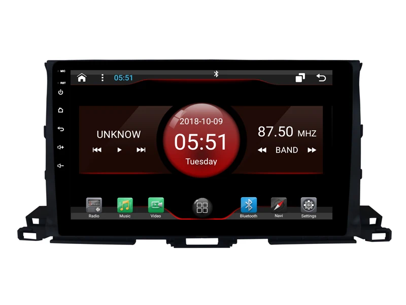 

64GB rom 8 cores Android 8.1.2 car GPS for TOYOTA HIGHLANDER 2015 touch screen radio DSP stereo navigation carplay multimedia FM