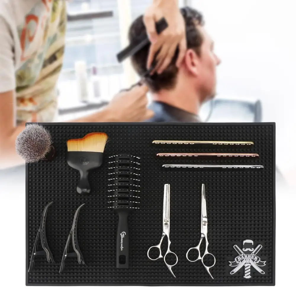 Segbeauty Barber Station Mat Flexible Pvc Nonslip Material For Salon