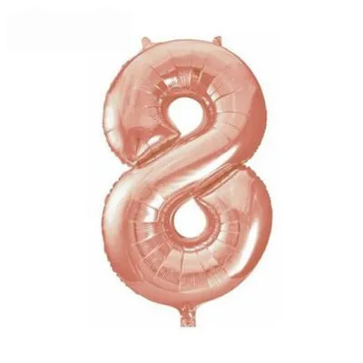32 inch rose red numbers 8