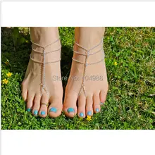 Стиль A33 Для женщин Серебряный Цвет цепочки на ногу ювелирные изделия 2 цвета