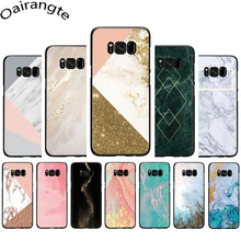 Mármol dorado collage teléfono funda para Samsung S6 S7 borde S8 S9 10 Plus S10e Nota 8 9 10 M10 M20 M30 M40