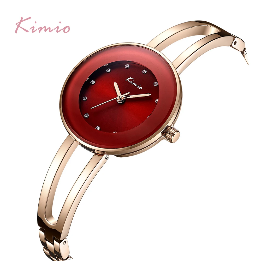 Bracelet Watch KIMIO Chain Gift Stainless-Steel Hollow Women Ladies Relogio Quartz Feminino