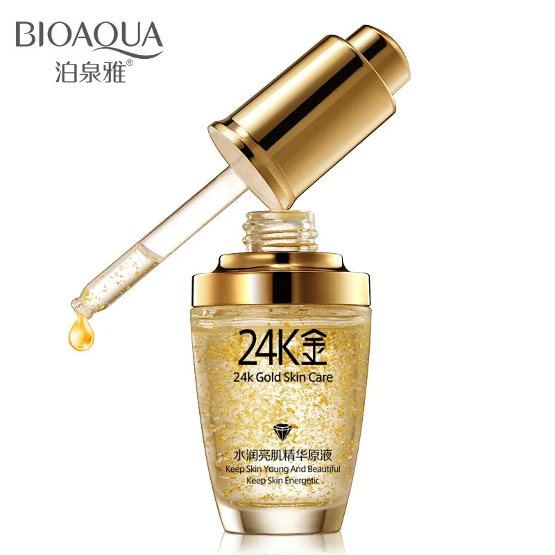 

BIOAQUA 24K Gold Serum Face Serum Moisturizer Essence Cream Whitening Day Creams Anti Aging Anti Wrinkle Firming lift Skin Care