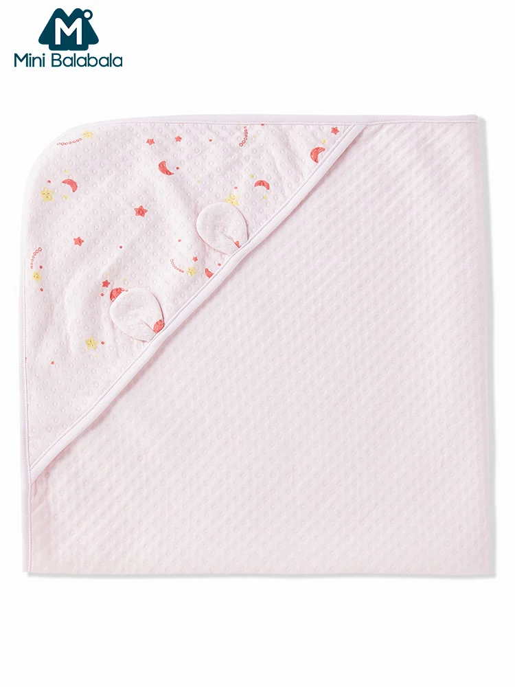 

Mini Balabala Soft Cotton Baby Receiving Blankets Newborn Organic Swaddle Blanket Infant Swaddle Wrap Kids Crib Blanket Sleeping