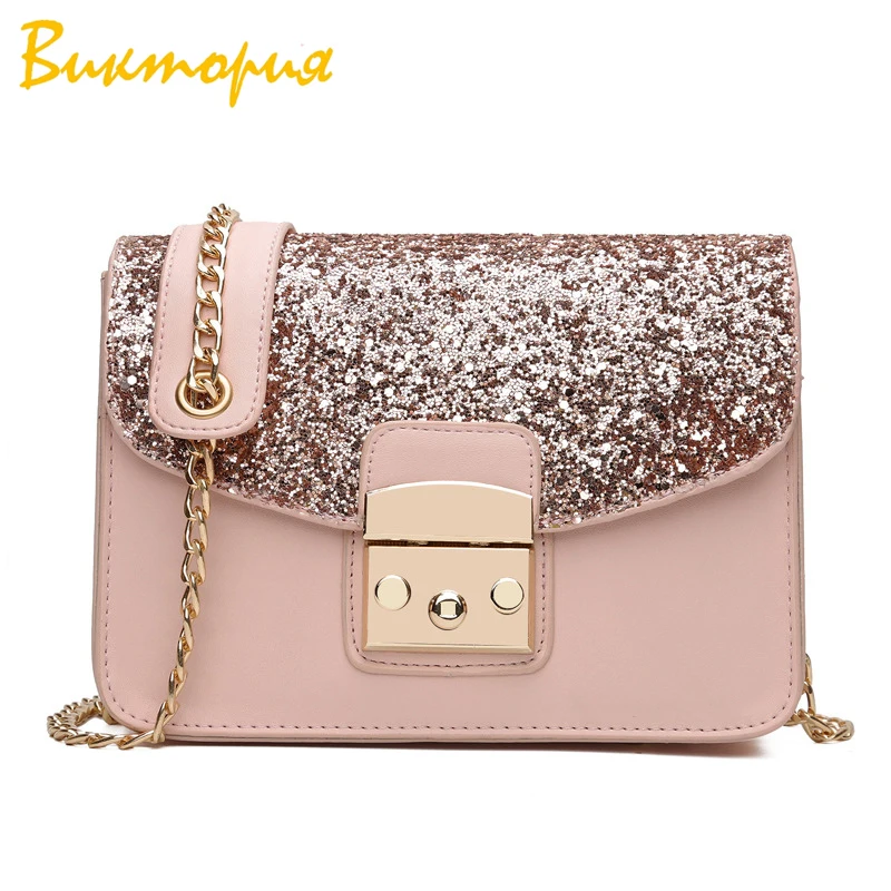 

CHARA'S brand Shoulder Bags womens Sequin accessories Flap Messenger Bags Hand Bags Female Crossbody 2019 new