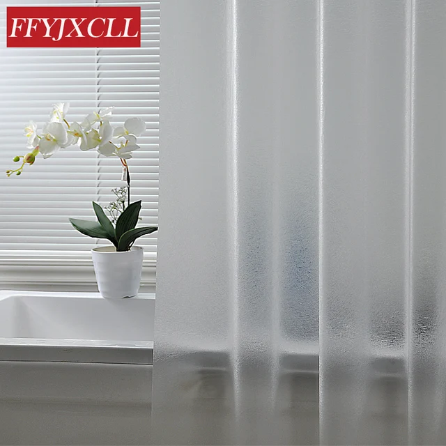 Bath Shower Curtain Grind Arenaceous Translucent Solid Color Europe Bath Shower Curtain Grind Arenaceous Translucent Solid Color Europe Mildew Proof Waterproof Peva Fabric Multiple Sizes