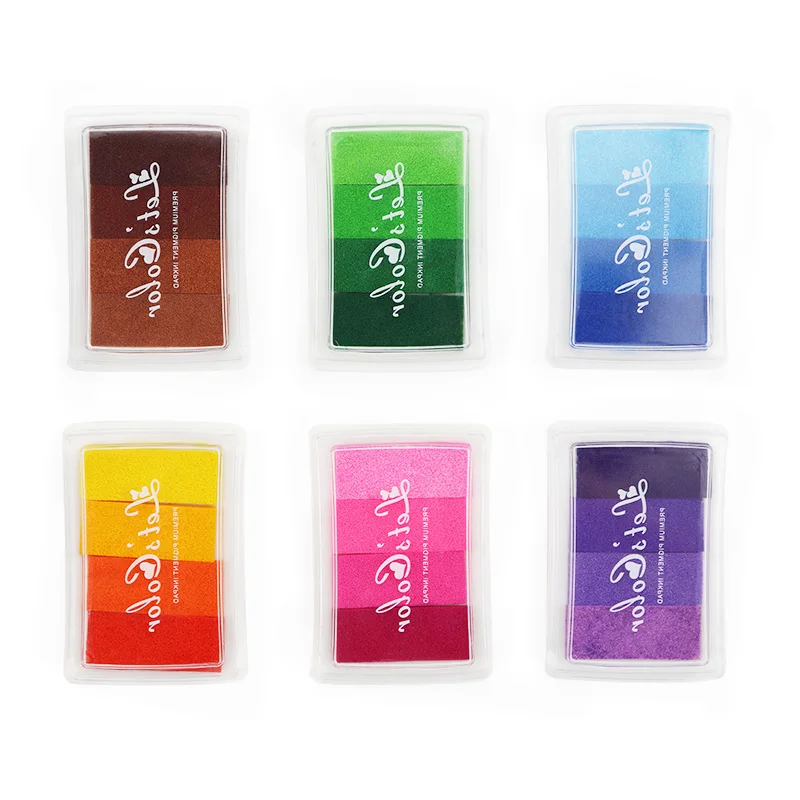

AngelMark Craft Ink pad Children DIY Fingerprint Painting Mud Homemade Card Crafts premium pigment inkpad Colorful drawing set