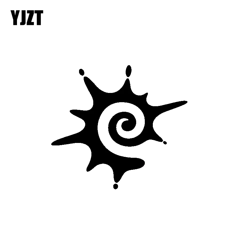 

YJZT 14.8CM*13.5CM Beautiful Caricature Artistic Sun Lovely Delicate Lovely Vinyl Decal Car Sticker Black/Silver C19-1643