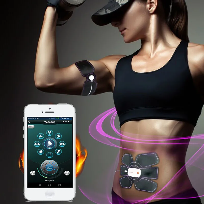 Smart EMS Sports Muscle Electric Muscle Exerciser Training Device Weight Loss Slimming Training Sport Fitness Tools