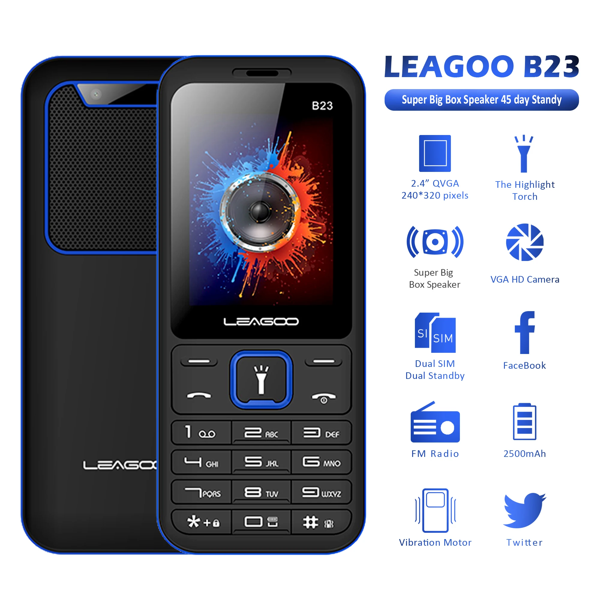 LEAGOO B23 телефон с функцией телефона старшие дети мини телефон клавиатура с русским шрифтом 2G GSM кнопочный Ключ мобильного телефона