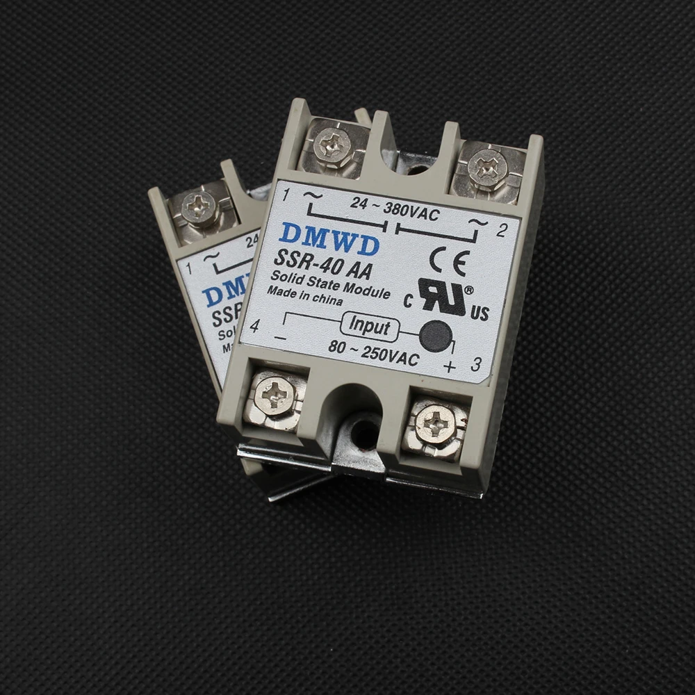 Твердотельные реле 1 шт. SSR 40AA 40A 80 250 в перем. Тока на 24 380 40AA|relay ssr|relay 80arelay protection |