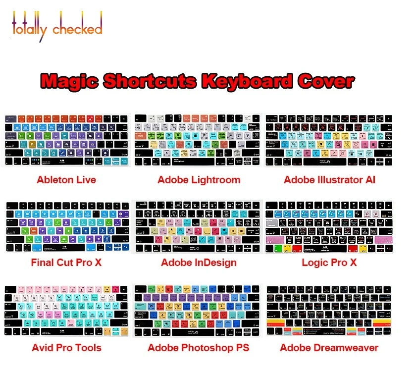 Ableton Live Avid Pro Tools Final Cut Pro X Ps Hot Key Functional Keyboard Cover Skin For Magic Keyboard Mla22b A Us Keyboard Covers Aliexpress