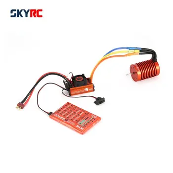 

SKYRC SK-300042-02 9T 4370KV Brushless Motor 60A Brushless ESC Programming Card Combo Set for 1/10 RC Car Truck Model Parts&Accs