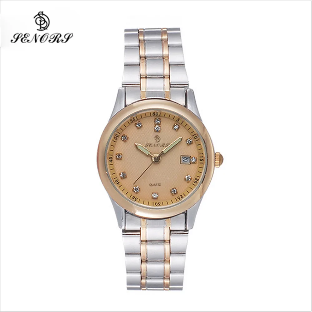 

Cheaper Quartz Ladies Watches Rhinestone Women Wrist Watches sheet Steel Band Female Watch Waterproof SENORS