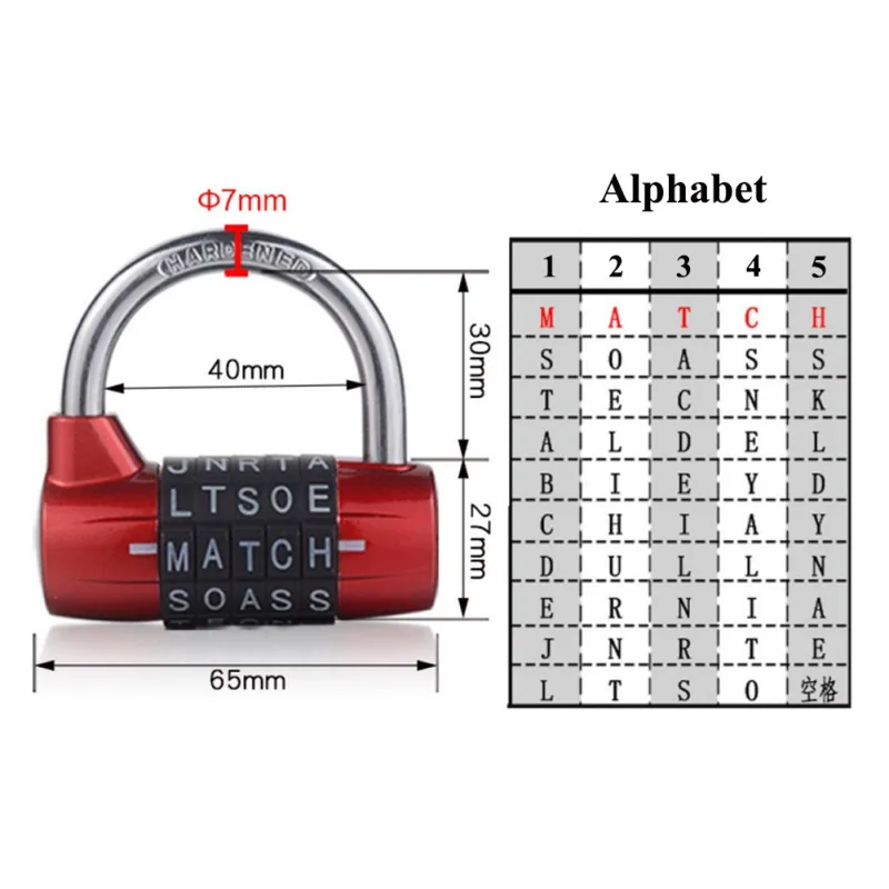 5 букв кодовый замок пароль шкафчик в спортзале прочный замок безопасности, синего и серебряного цвета черный чемодан Велосипедные замки