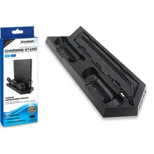 TENZERO Cooling Fan Vertical Stand PS4 Accessory For Play Station4 Slim Console Controller Charging Dock USB Hub Joystick PS4   