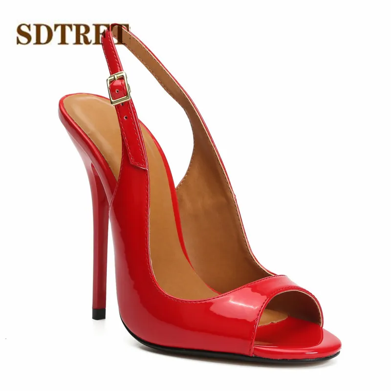 Sdtrft senhoras stilettos 13cm finos saltos altos