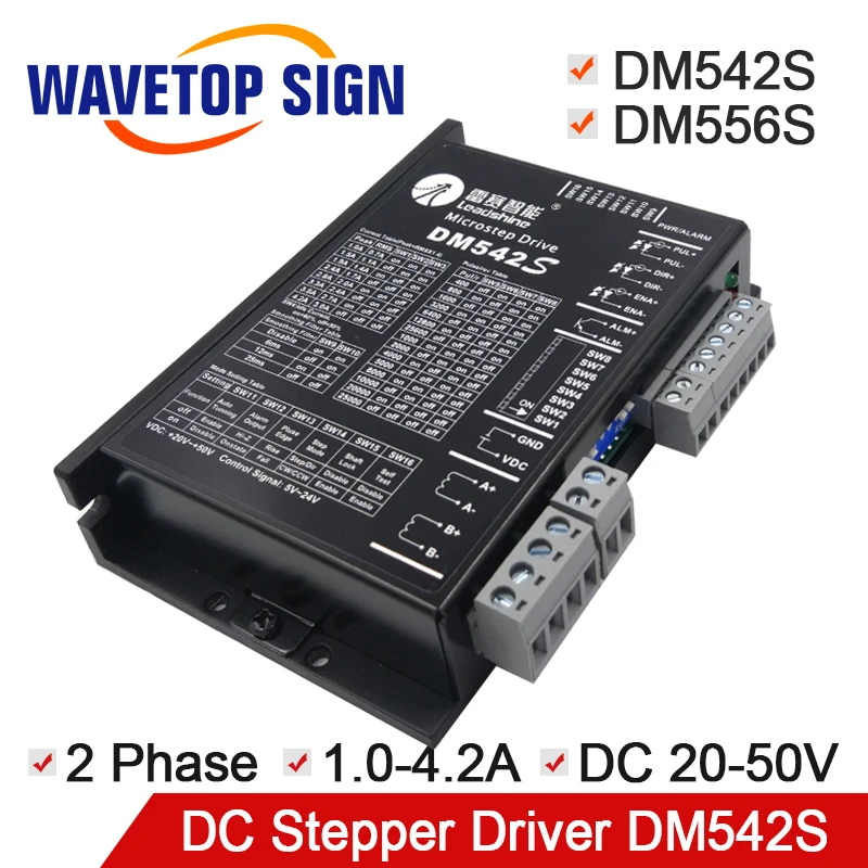 

stepper motor driver leadshine 2phase digital step motor driver DM542S DM556S input voltage VDC20-50V latest version