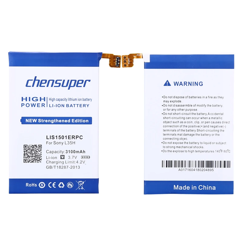 Новый аккумулятор chensuper 3100 мАч LIS1501ERPC для Sony Ericsson Xperia ZL L35H lt35i C6503 C6506