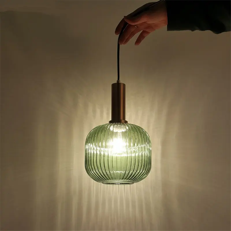 

Vintage Pendant Lights Living Room Kitchen Stained Glass Hanging Lamp Loft Industrial Decor dining room bedroom Lighitng Fixture