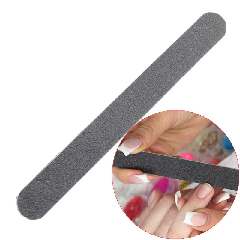 

YZWLE 1 Piece Professional Black Nail File Double Sided Sanding File File Buffer Nails Grit Sandpaper Tool