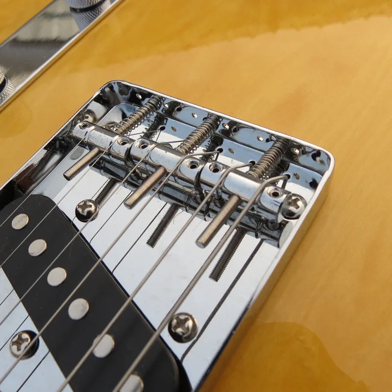 Фабрика custom shop новинка telecaster Желтое дерево кленовый гриф 6 струнная электрогитара