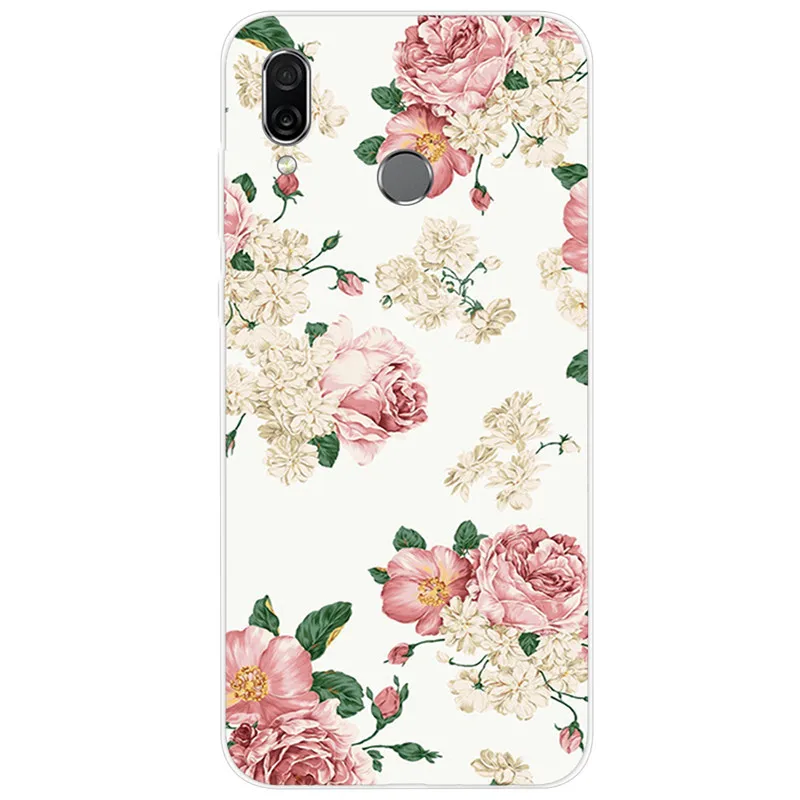 Chic Floral & Animal Print Soft TPU Silicone Case for Huawei Honor Play - 6.3 Protective Phone Cover
