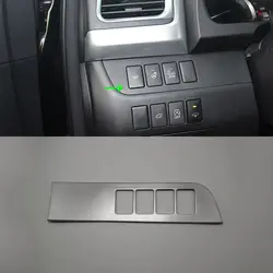 Автомобильные аксессуары внутренняя отделка ABS противотуманная фара переключатель регулировки крышки Накладка для Toyota Highlander 2015